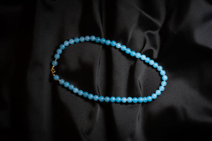 Aquamarin Halskette - Harmonische Frische