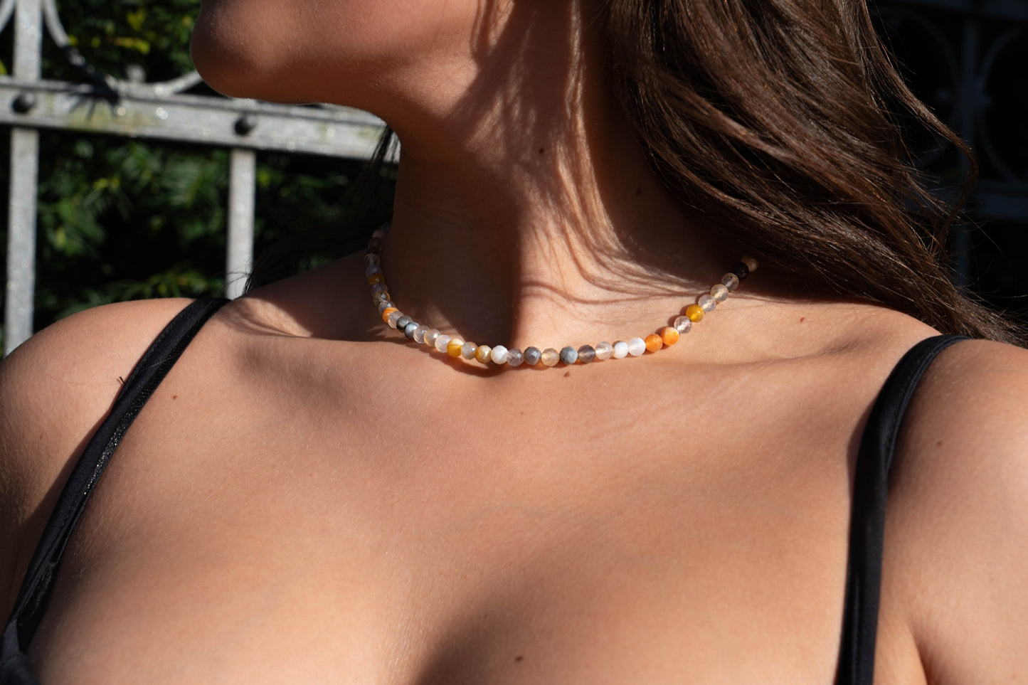 Magisches Farbspiel – Facettierte Mondstein-Rondellen