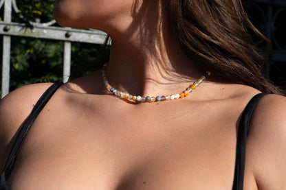 Magisches Farbspiel – Facettierte Mondstein-Rondellen