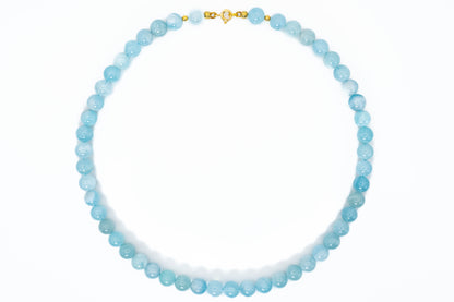 Aquamarin Halskette - Harmonische Frische