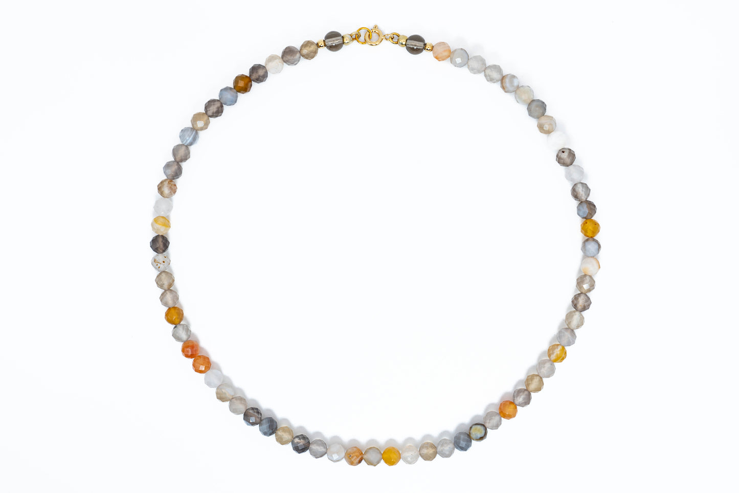 Magisches Farbspiel – Facettierte Mondstein-Rondellen